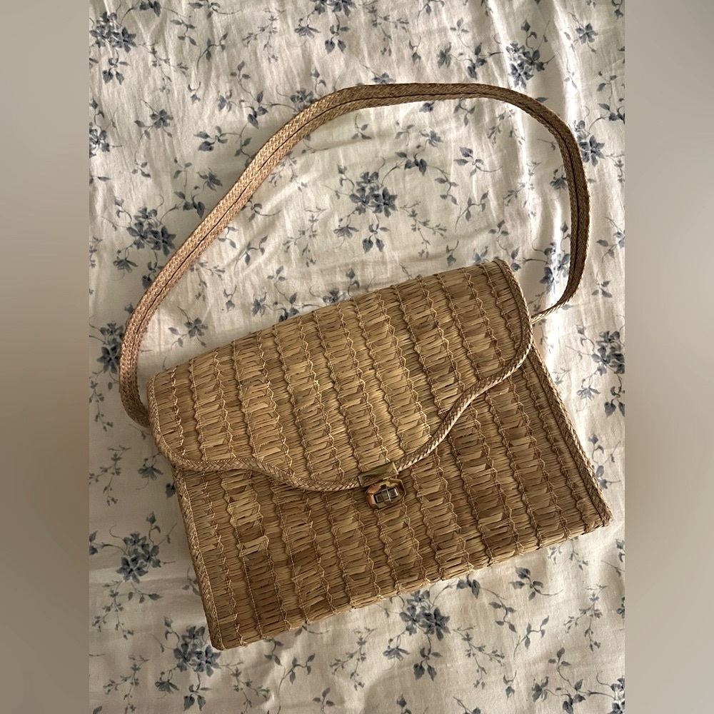 Vintage Straw Shoulder Bag